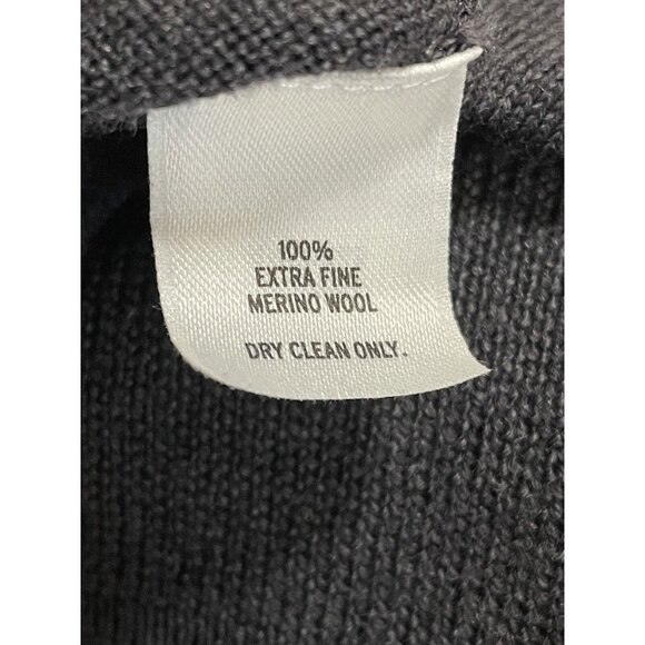 Nordstrom Xl Extra Fine Merino Wool V-Neck Sweater Gray - Picture 4 of 12